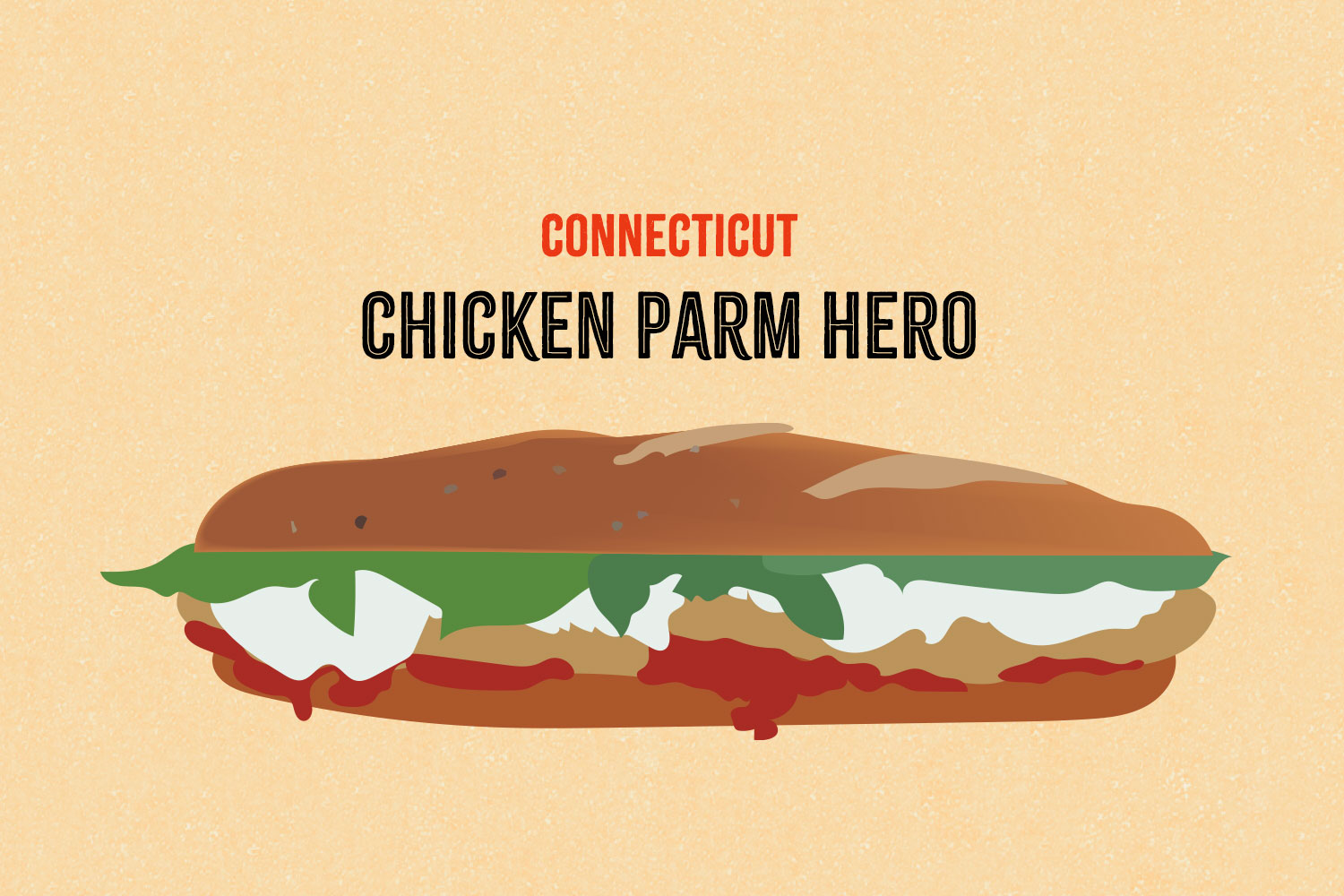 Chicken Parm Hero illustration