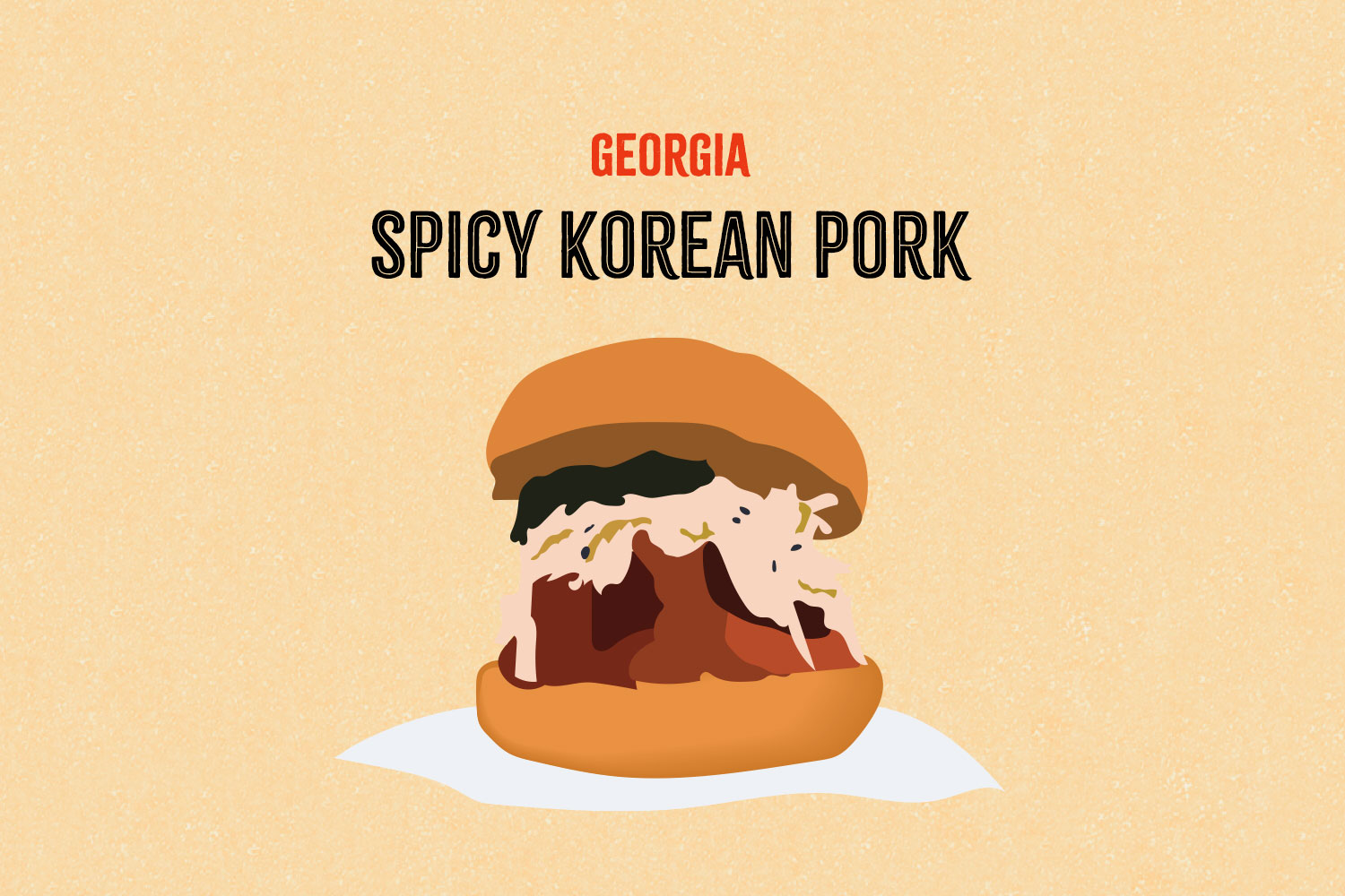 Spicy Korean Pork illustration