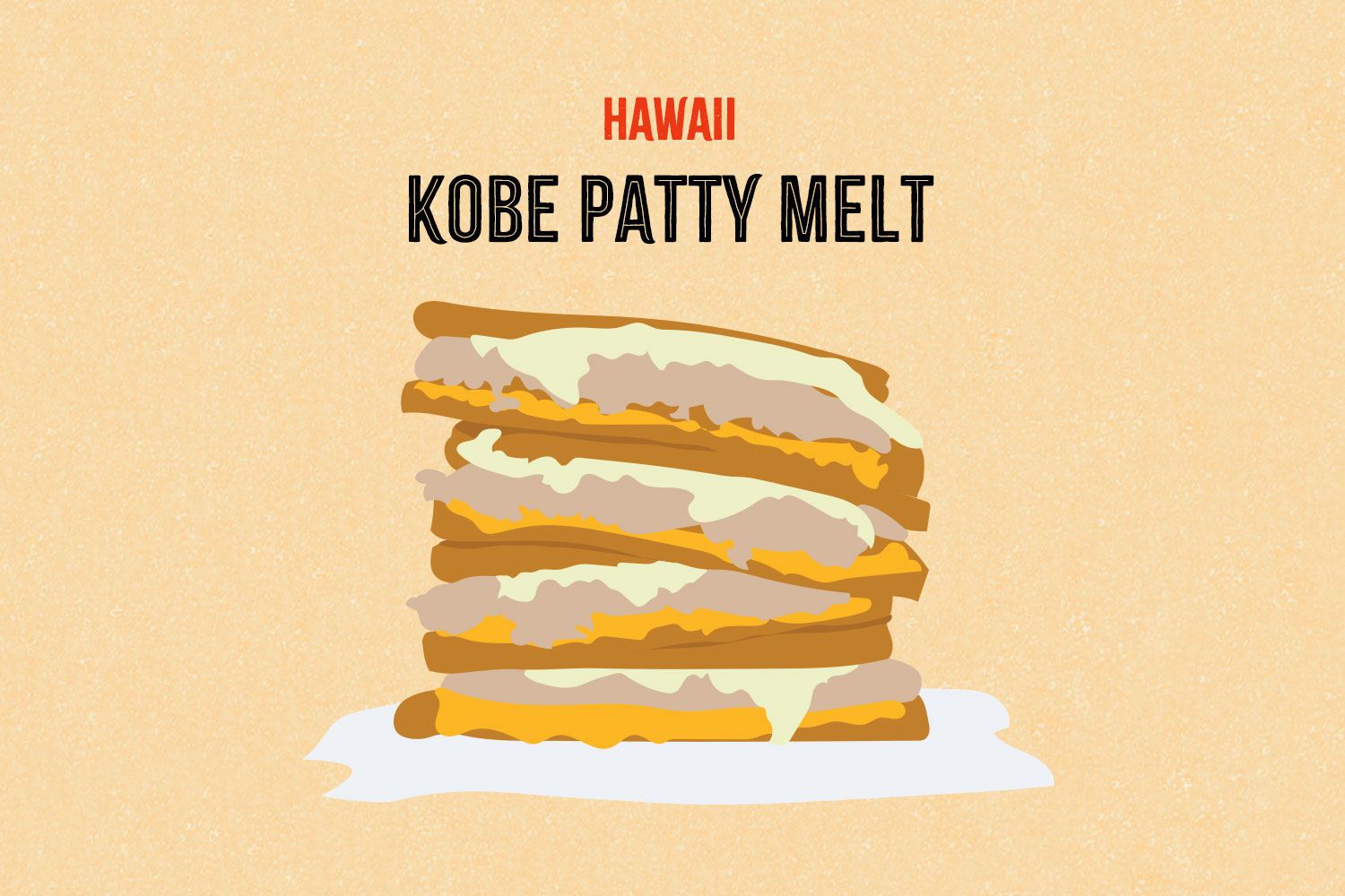Kobe Patty Melt illustration