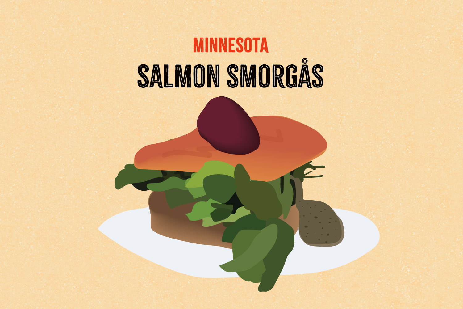 Salmon Smorgås illustration