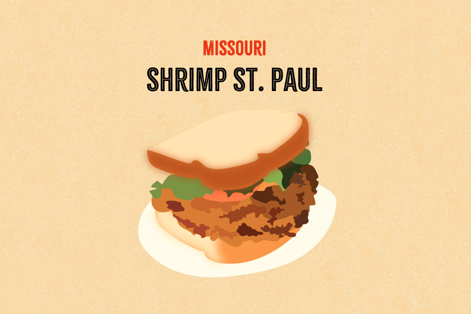 Shrimp St. Paul illustration