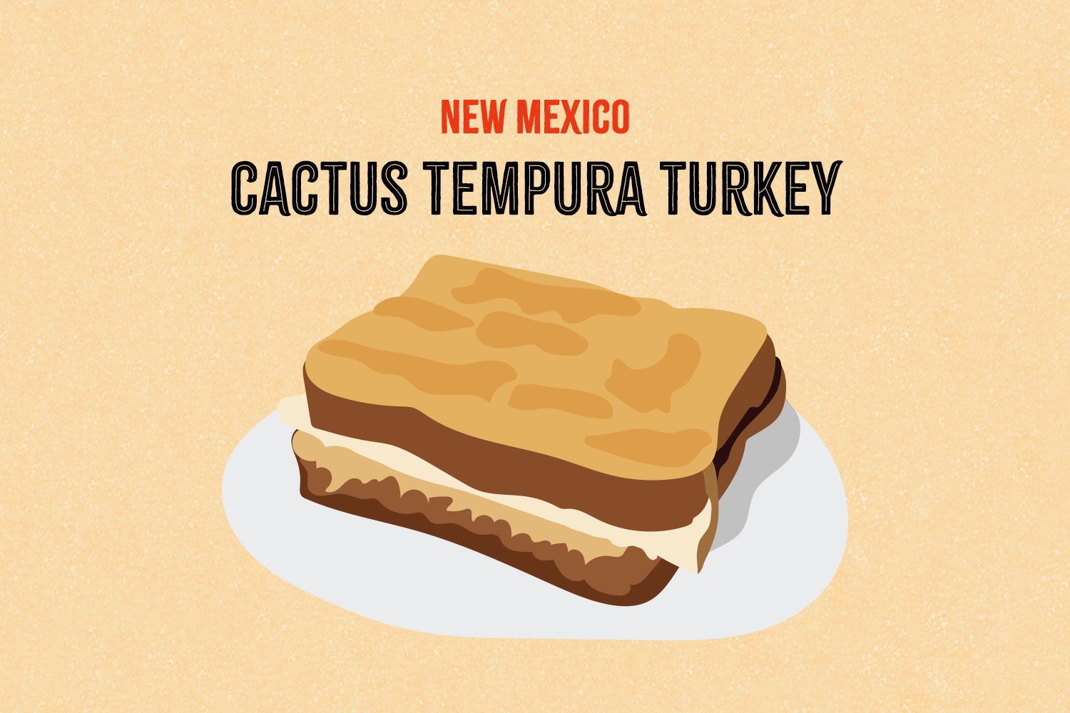 Cactus Tempura Turkey illustration