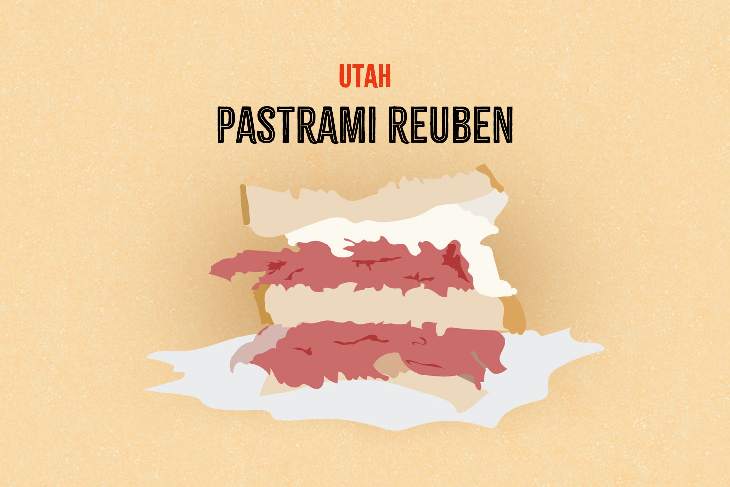 Pastrami Reuben illustration