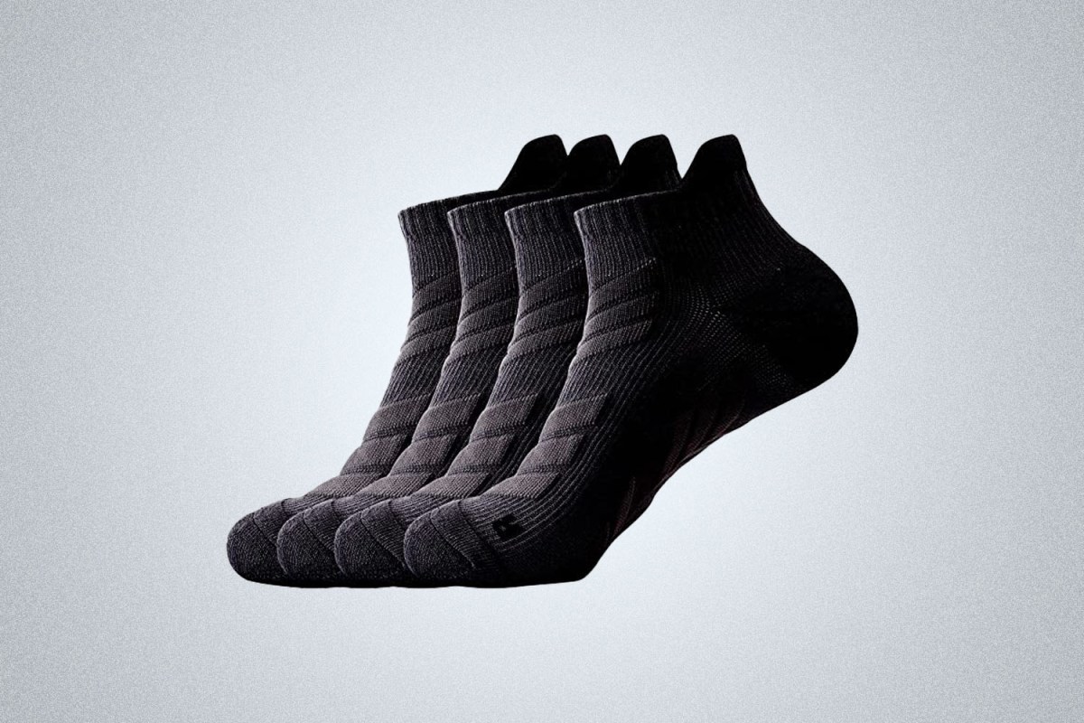 BAYKUORA 4-pack Calf 100% Cotton Socks