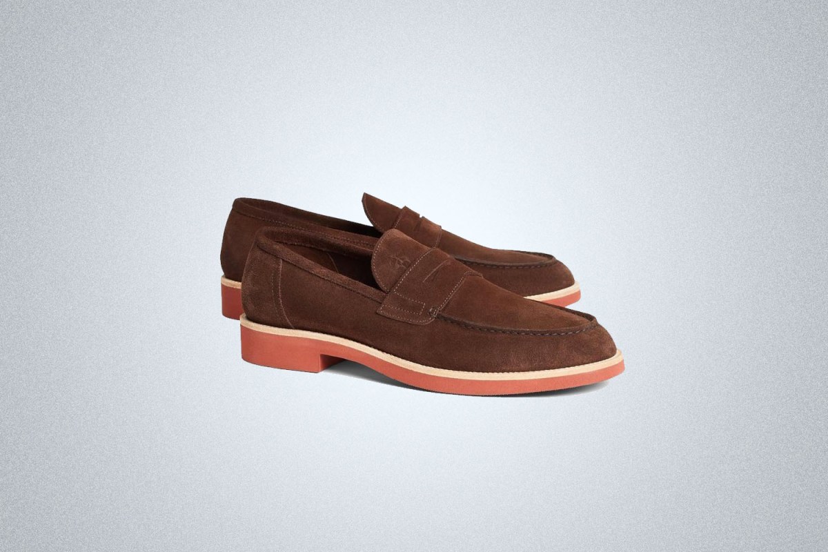 Brooks Brothers Suede Penny Loafers