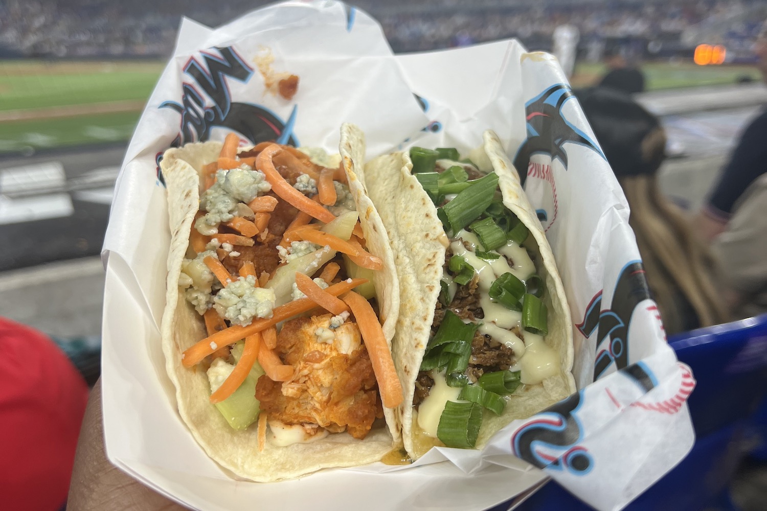 two tacos at miami marlins stadium