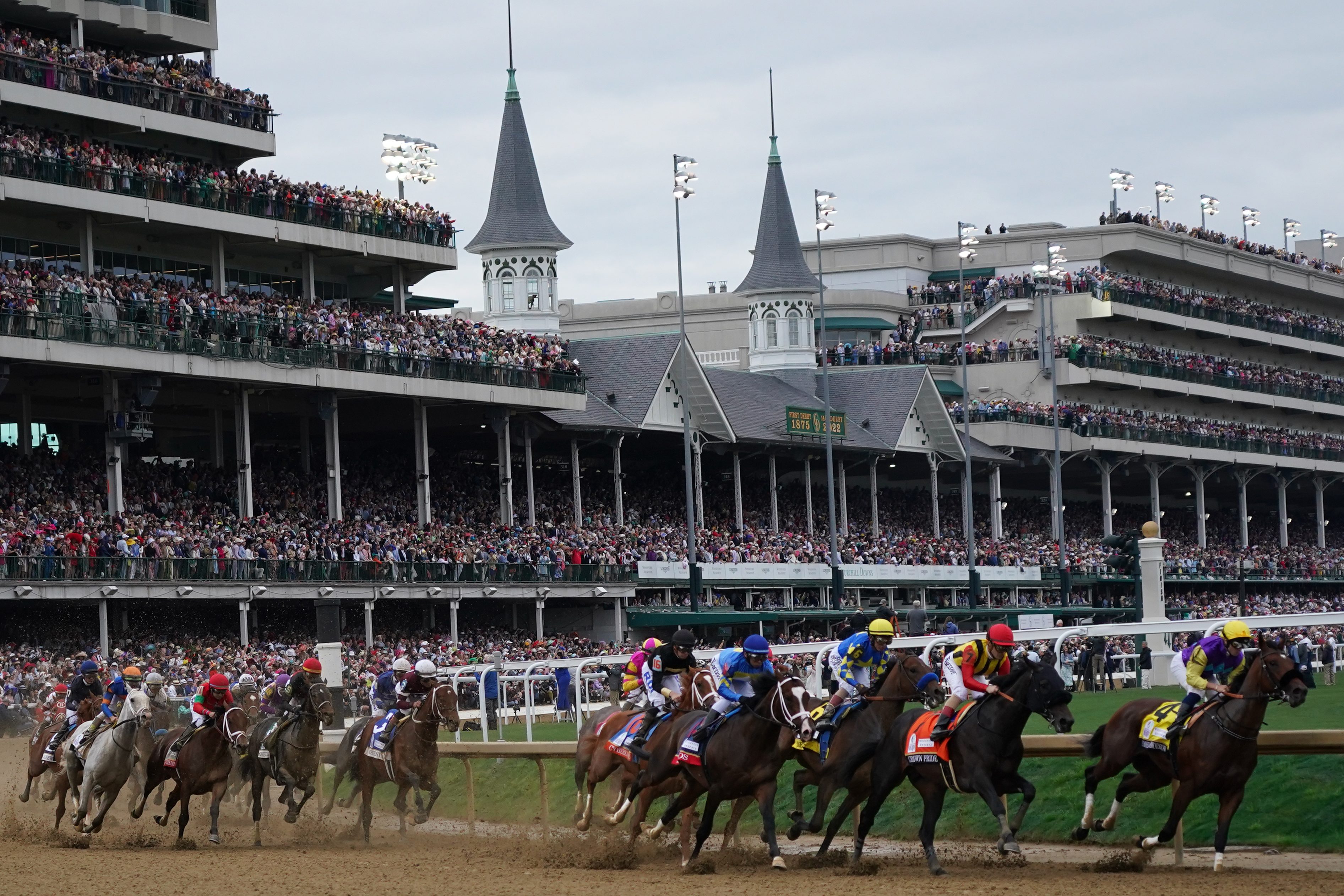 The running of the 148th Kentucky Derby.