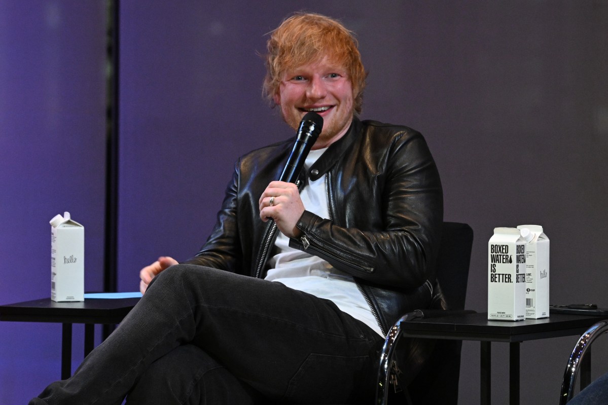 Ed Sheeran speaks onstage during a Q&A at the Disney+ World Premiere of “Ed Sheeran: The Sum of It All” at The Times Center on May 02, 2023 in New York City.
