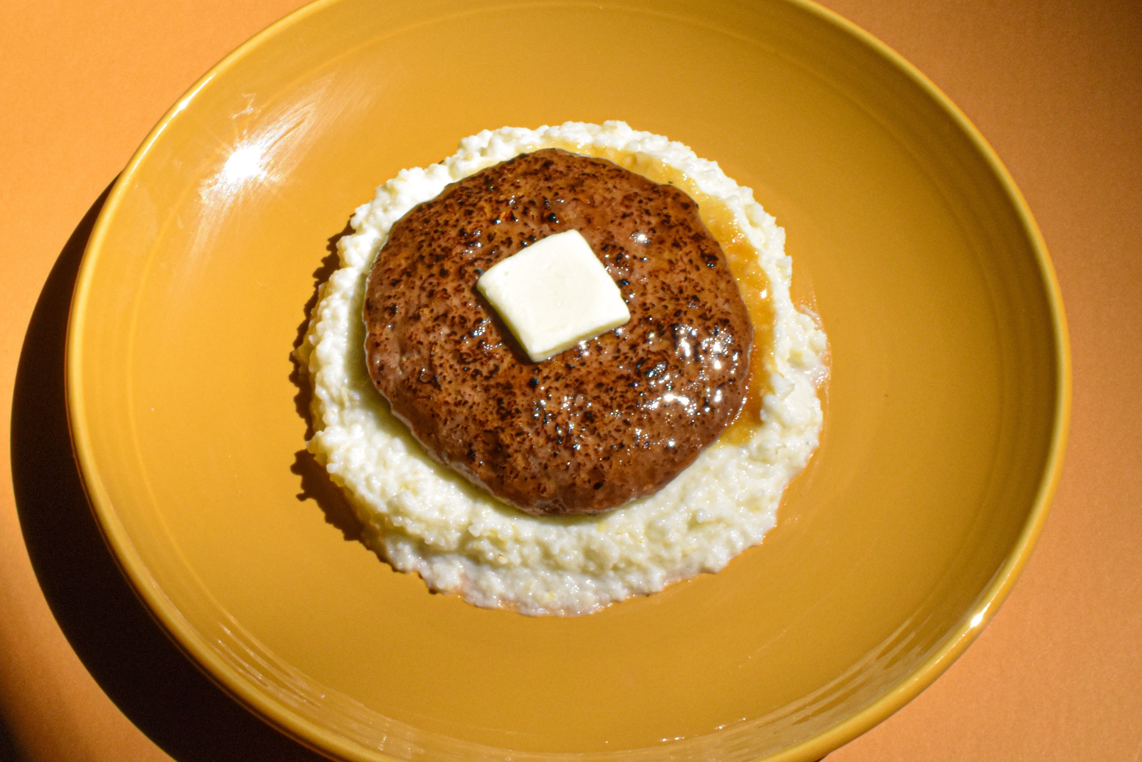 C as in Charlie's take on Salisbury steak.