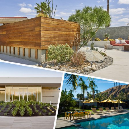collage of residences in palm springs
