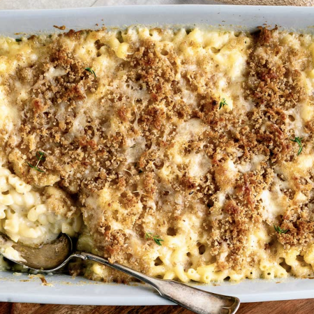 Chef Jimmy Kennedy’s smoked mac and cheese.