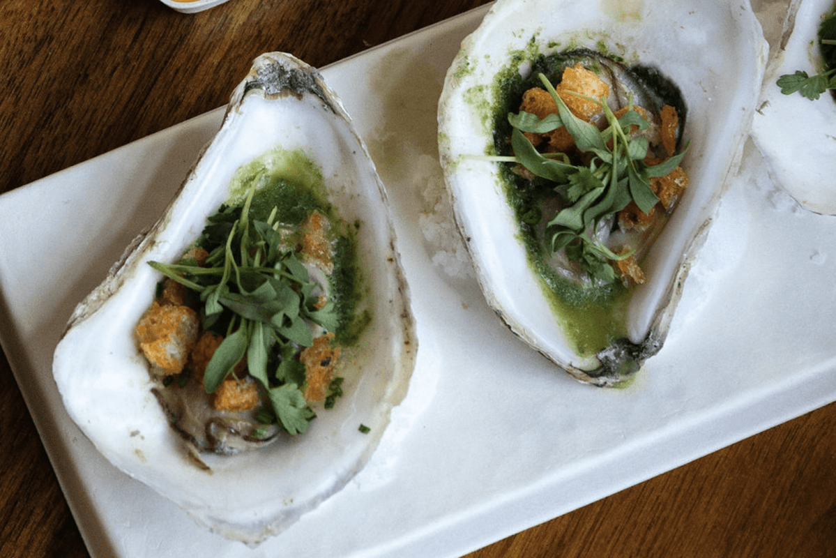 Crown Jewel's grilled oysters