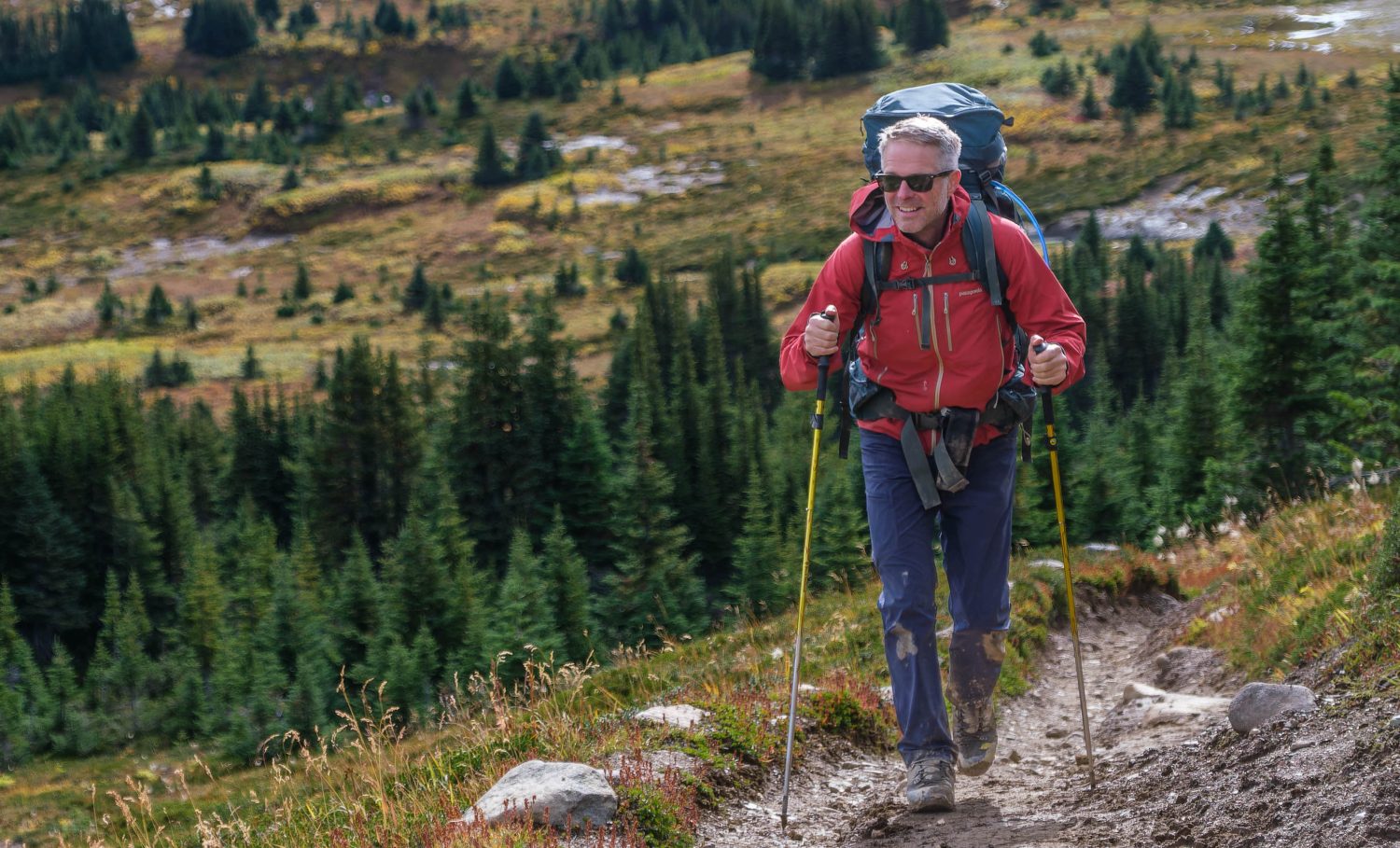 Chris Nutall-Smith hiking.