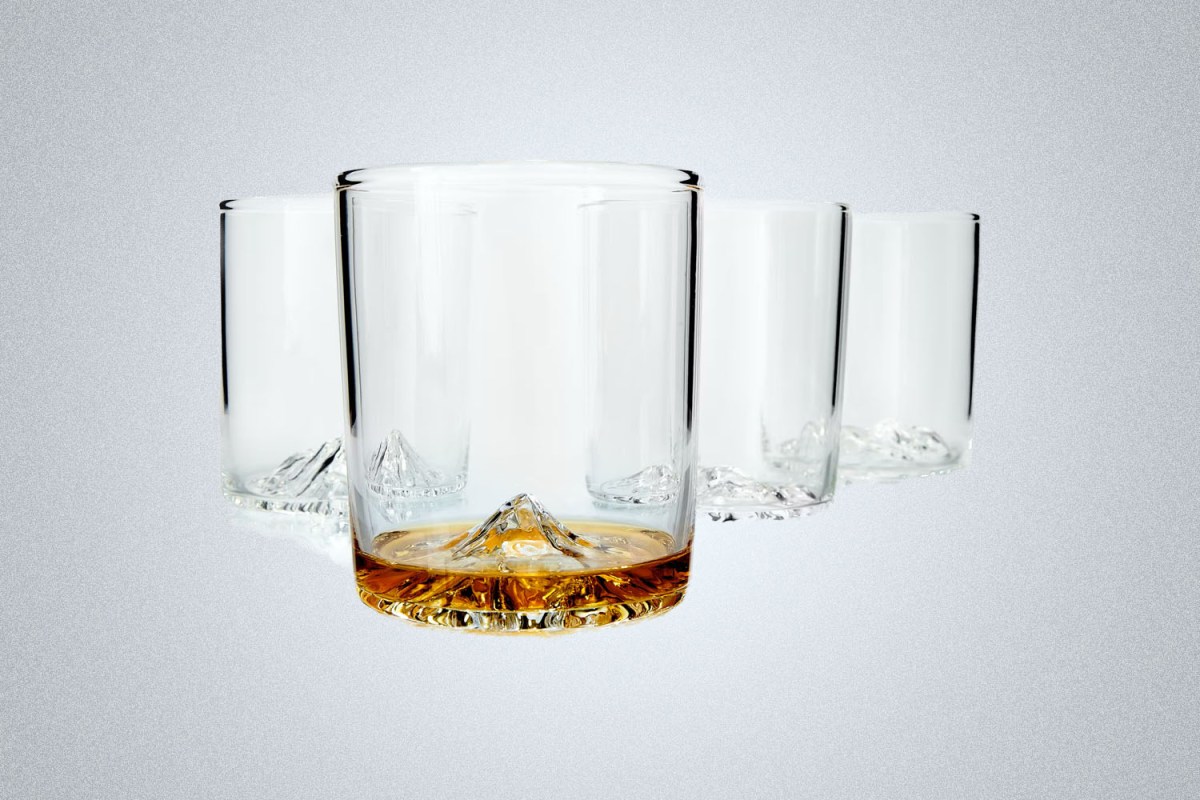Whiskey Peaks Pacific Northwest Set of 4 Whiskey Glasses