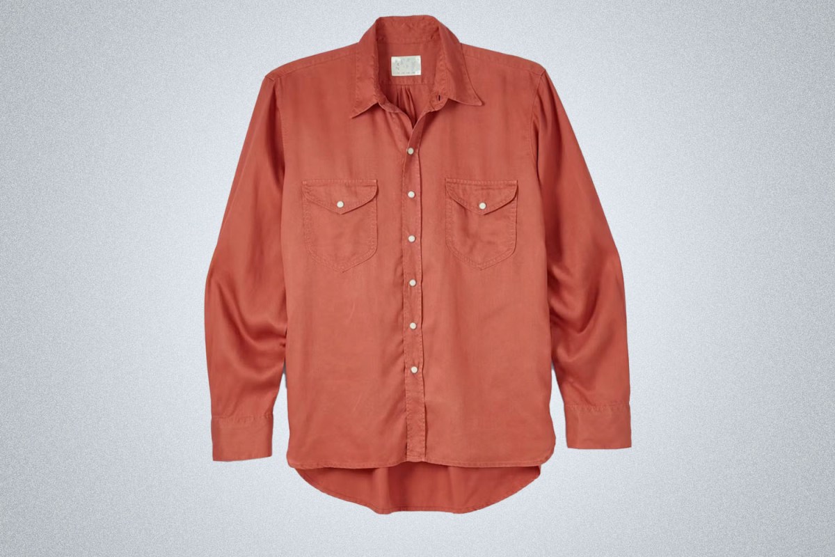 Wythe Tencel Pearl Snap Shirt