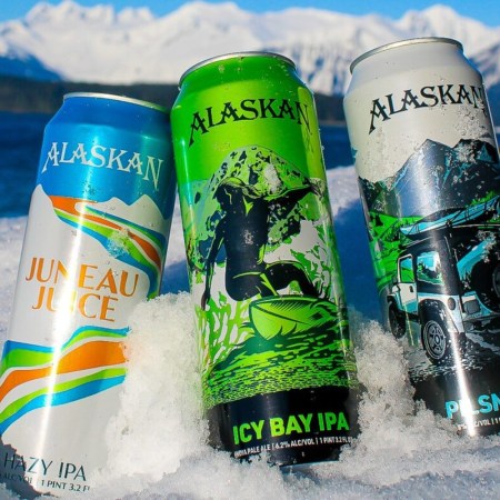 Alaskan Brewing beer cans