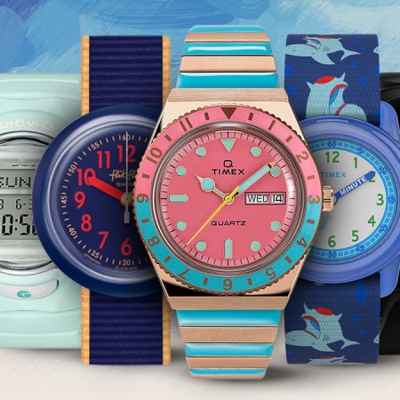 collage of kids watches