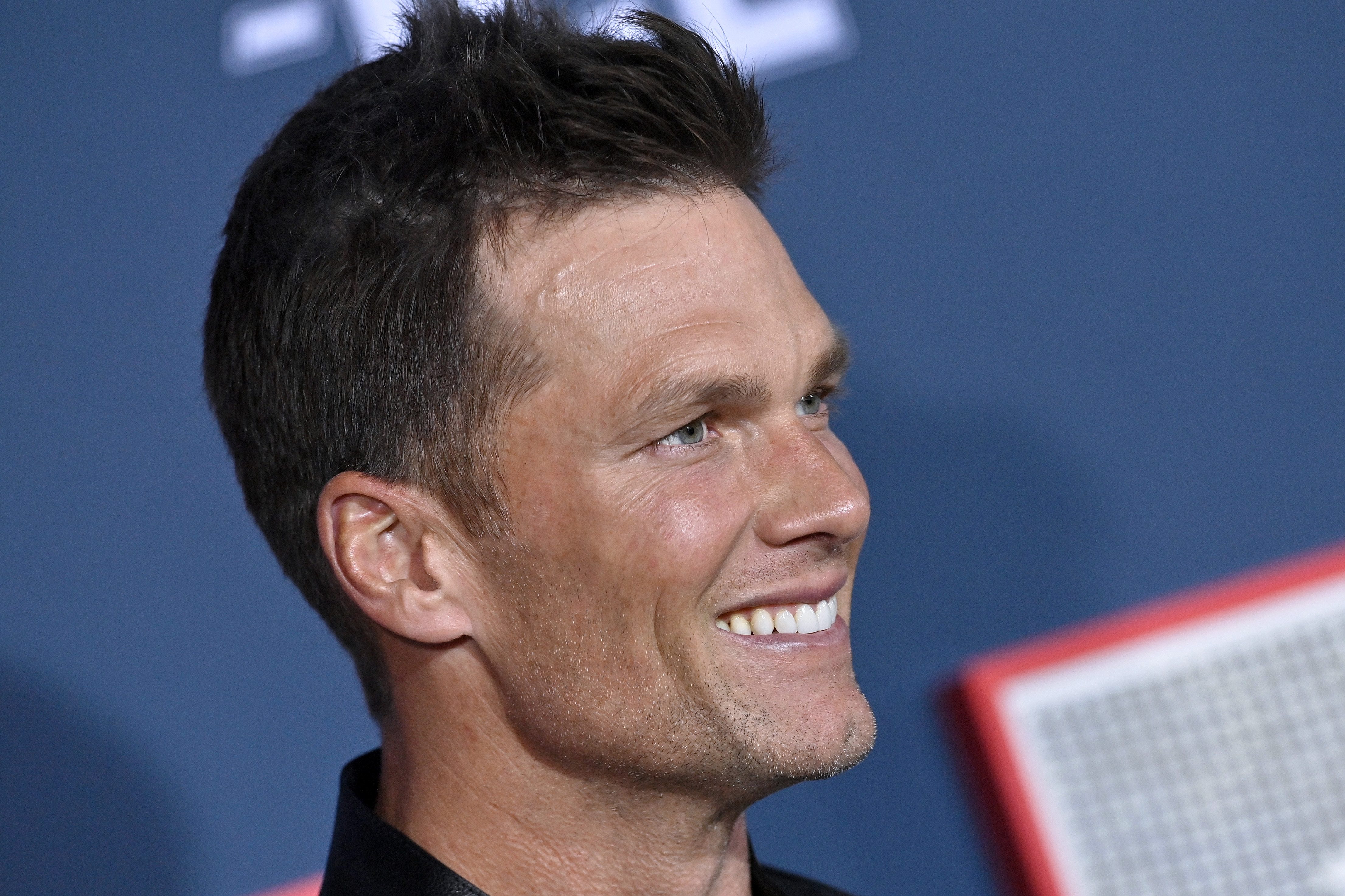 Tom Brady at the premiere of "80 For Brady."