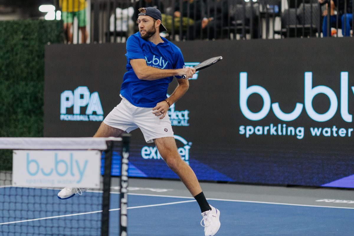 Jack Sock playing professional pickleball. We caught up with the tennis star to talk about his new sport.