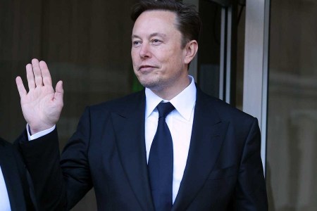 Tesla CEO Elon Musk leaves the Phillip Burton Federal Building on January 24, 2023 in San Francisco, California. A Musk impersonator showed up at a launch party for a magazine in NY on April 27, confusing guests