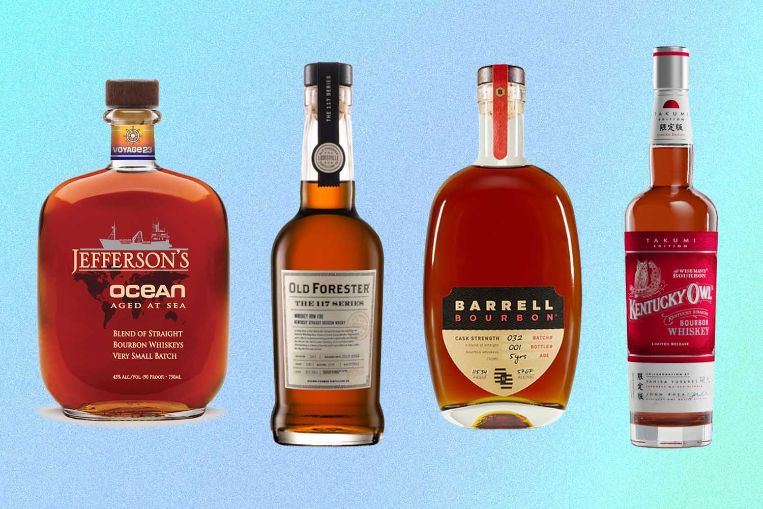 Four bottles of bourbon that are ideal for sipping