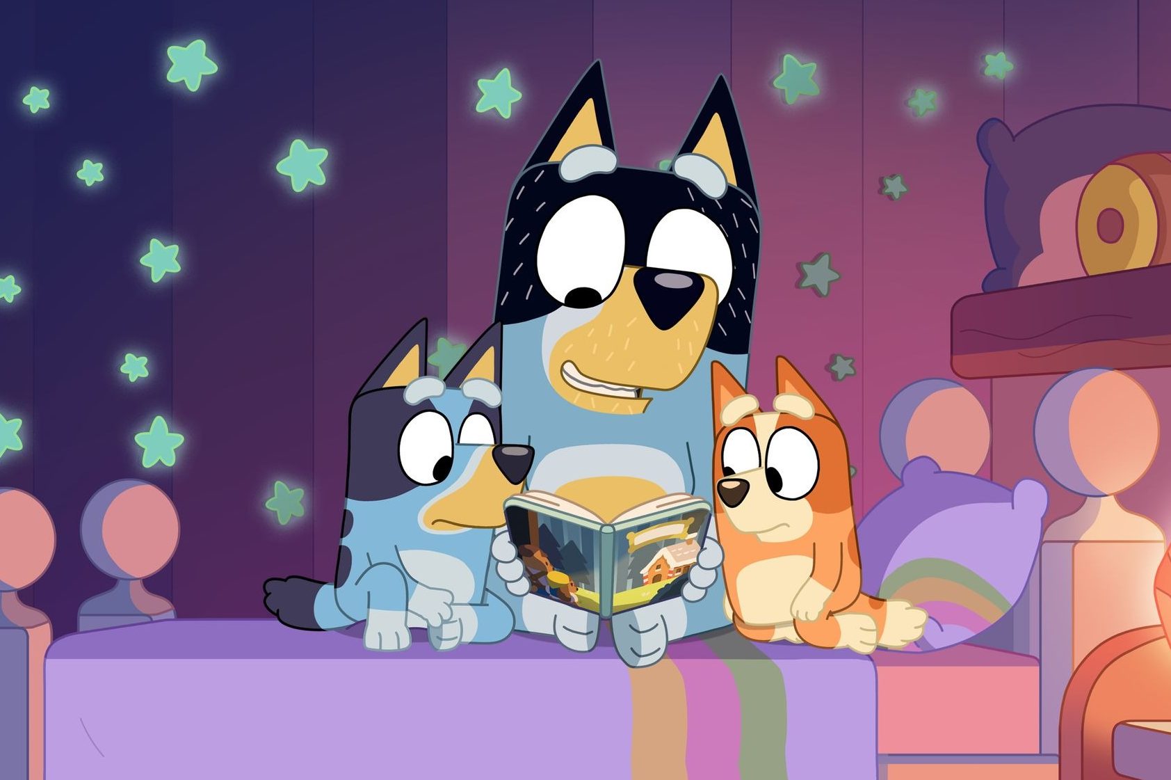 Bandit and family on "Bluey"