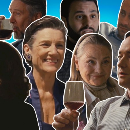 Succession characters drinking wine