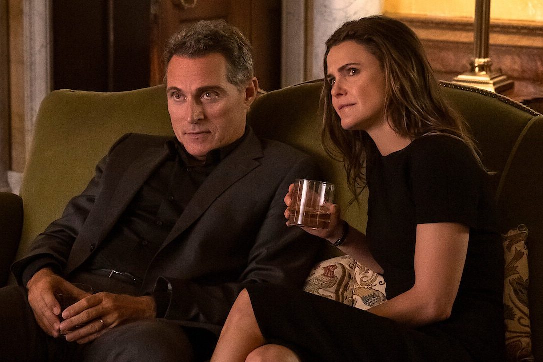 Hal (Rufus Sewell) and Kate (Keri Russell) in "The Diplomat"