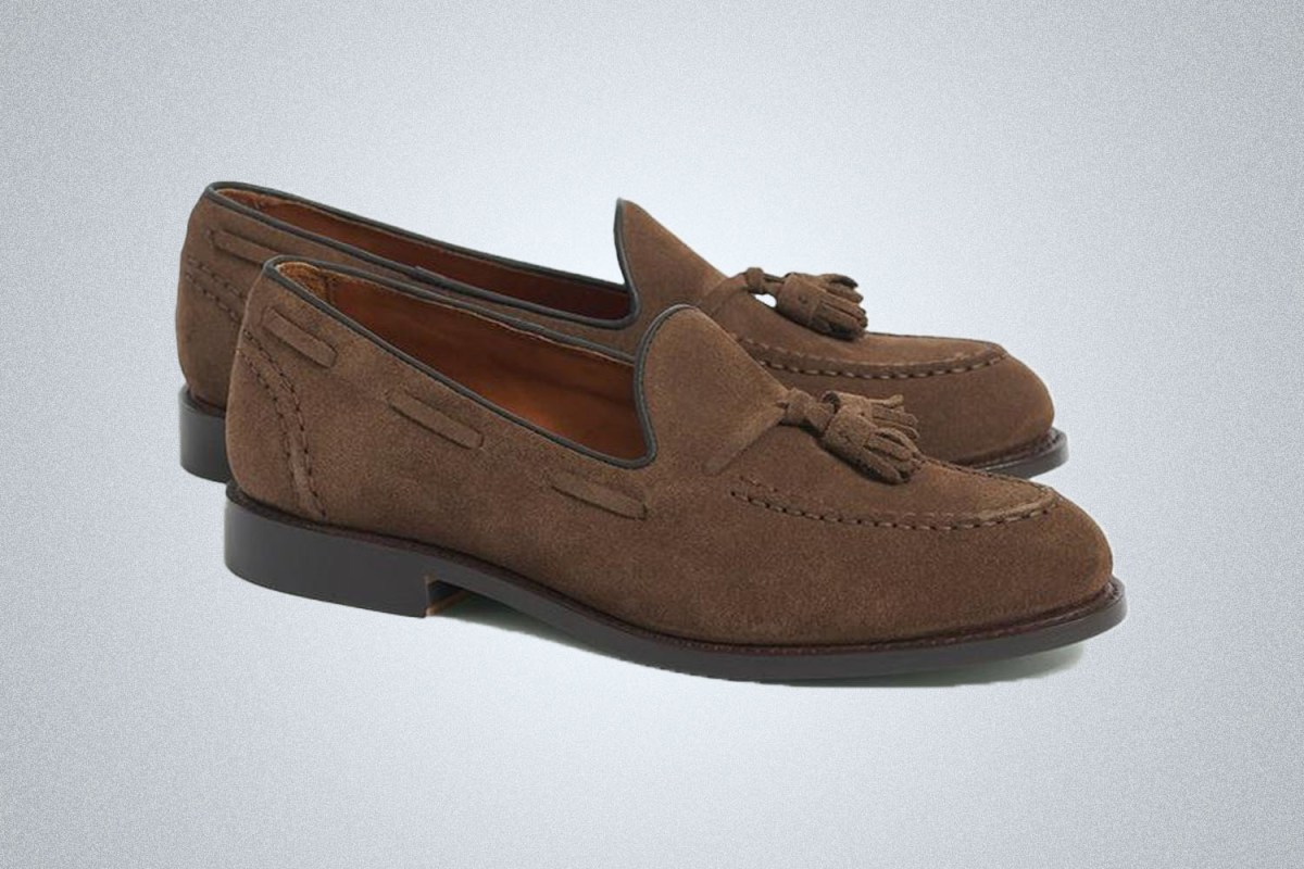 Brooks Brothers Suede Tassel Loafers
