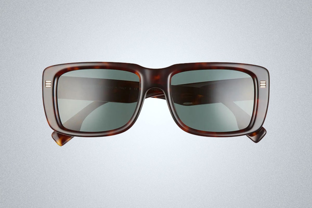 Burberry 55mm Rectangular Sunglasses