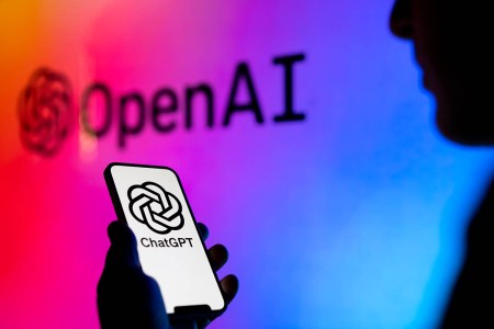 OpenAI ChatGPT logos are seen on electronic device screens in this photo illustration on 31 May, 2023 in Warsaw, Poland. The AI parent company is being sued for libel by a radio host that says ChatGPT made up a legal claim against him.