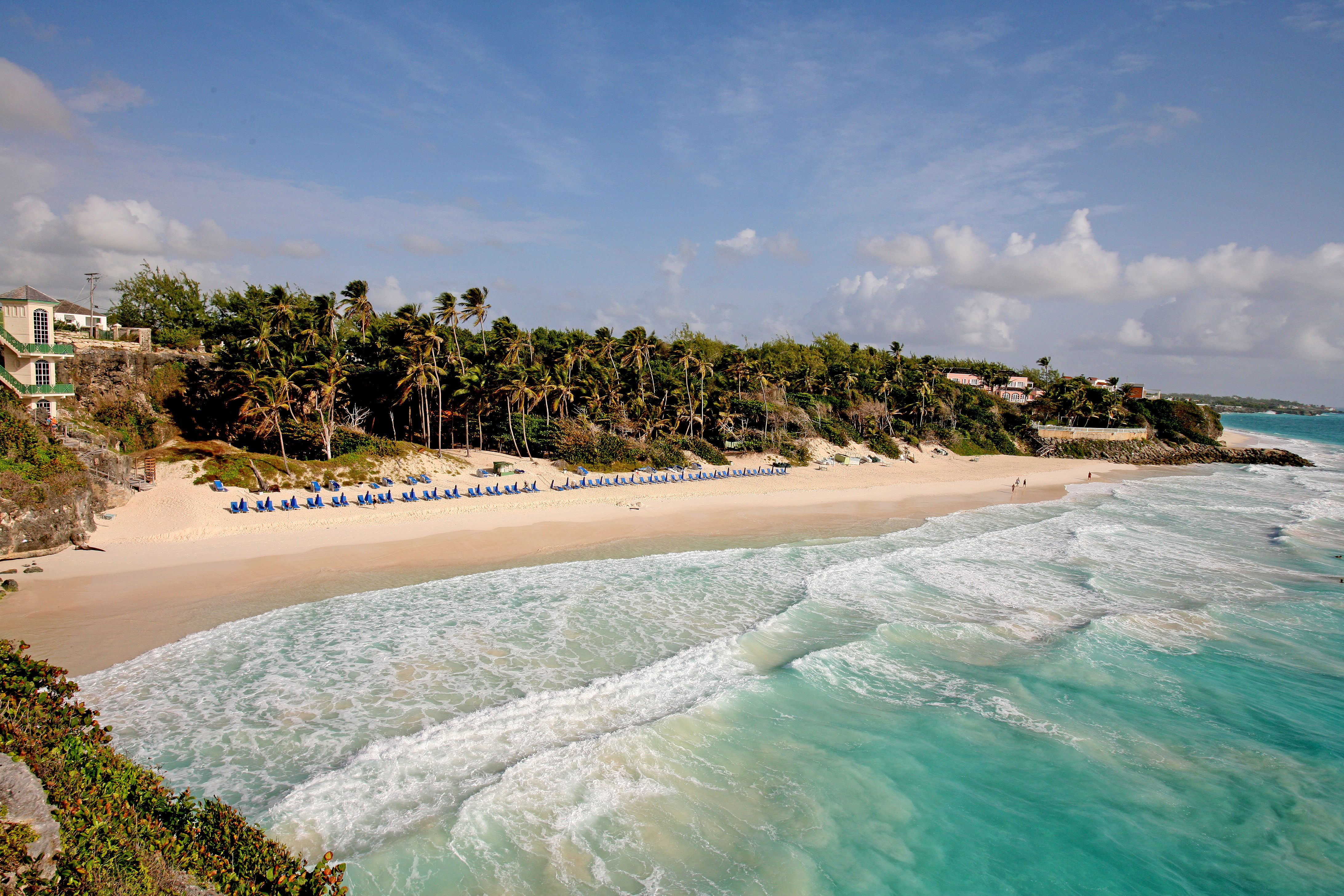 The beach in Barbados.