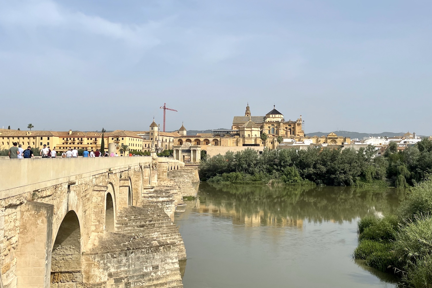 ancient Roman bridge leading into Córdoba
