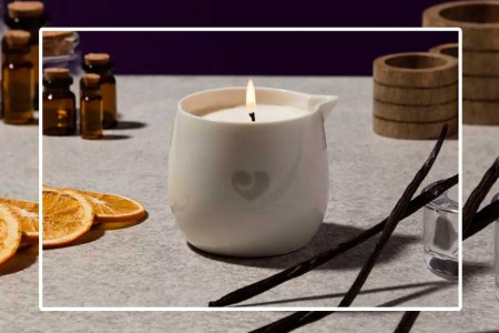 A Lovehoney massage candle, now on sale