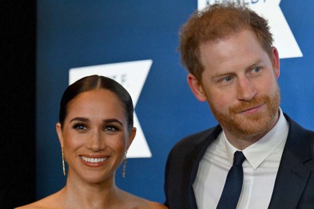 Prince Harry, Duke of Sussex, and Meghan, Duchess of Sussex, arrive at the 2022 Robert F. Kennedy Human Rights Ripple of Hope Award Gala at the Hilton Midtown in New York on December 6, 2022.