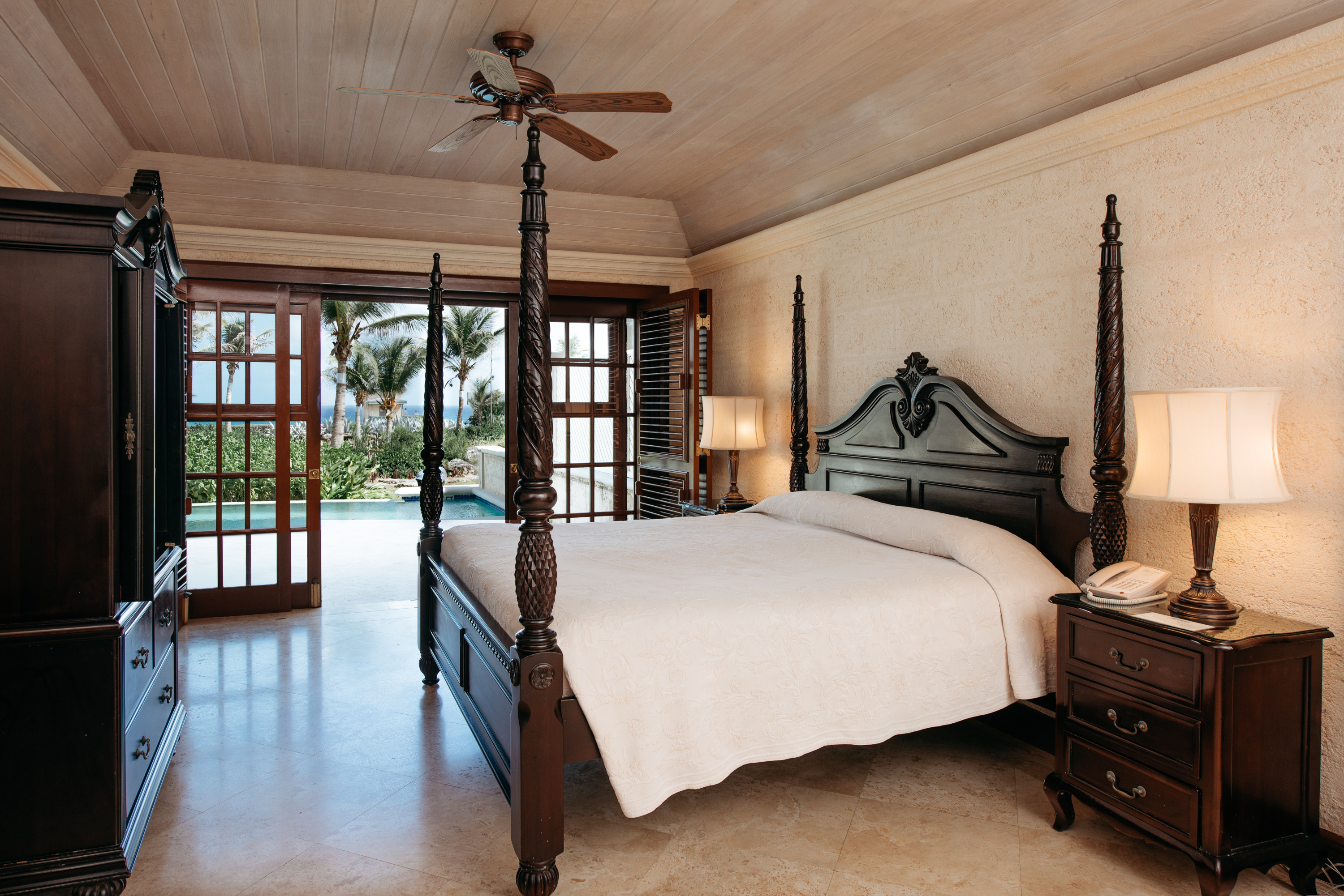 The interior of the typical ocean view suite at The Crane.