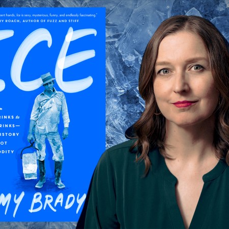 Author Amy Brady and the book "Ice"