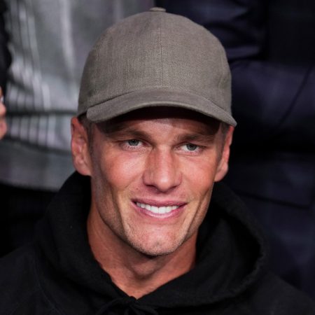 Tom Brady attends UFC 285 event at T-Mobile Arena in Las Vegas.