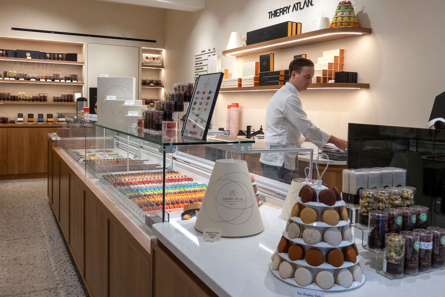 The display counter at Thierry Atlan in Soho