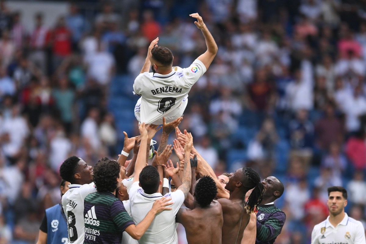 Karim Benzema celebrated