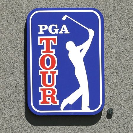 The PGA Tour logo.