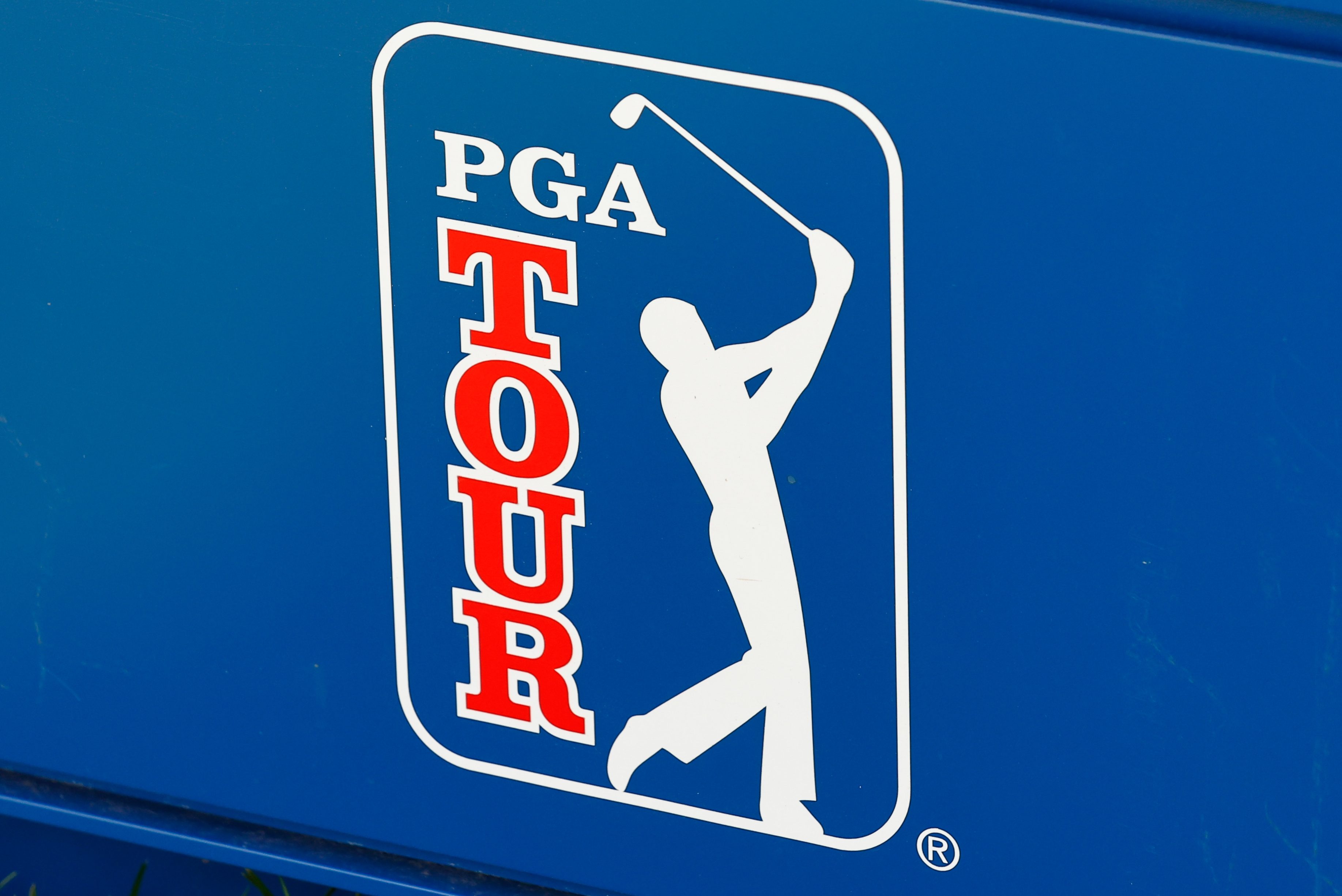 A general view of the PGA TOUR logo.