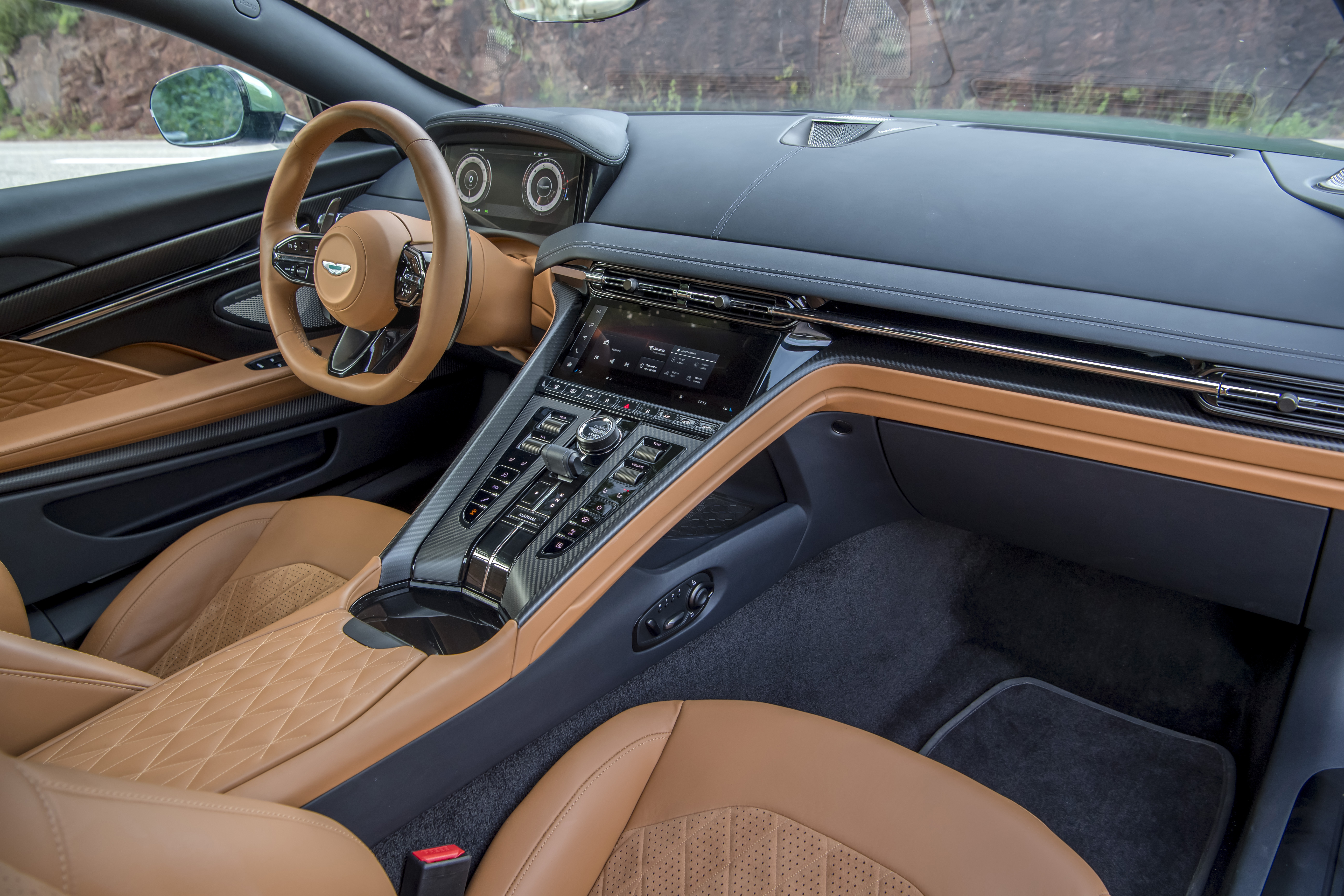 The Aston Martin DB12 front seat