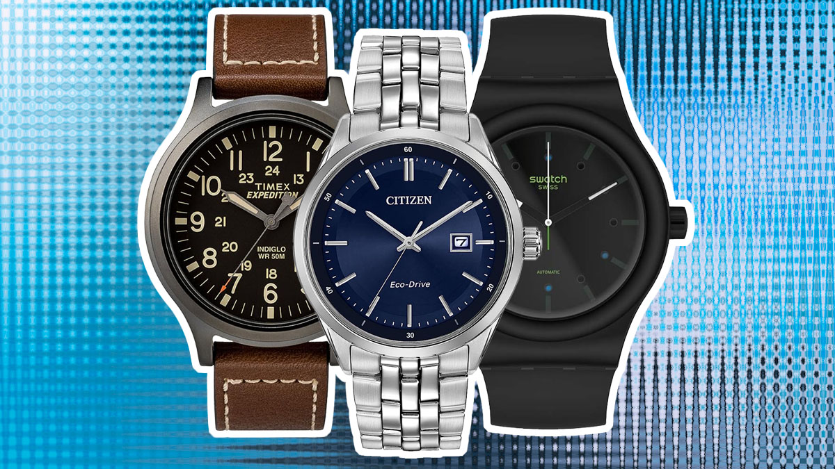 a collage of timepieces from the Amazon Prime Day Watch Deals