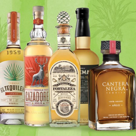 lineup of best anejo tequilas for whiskey drinkers