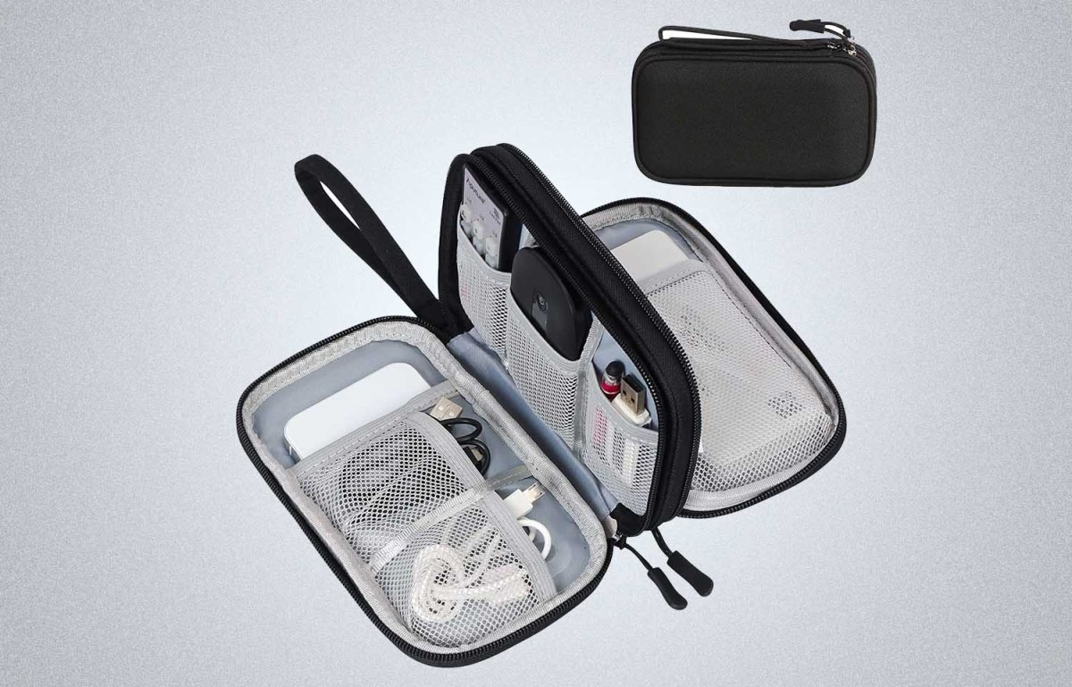 FYY Travel Cable Organizer Pouch Electronic Accessories Carry Case