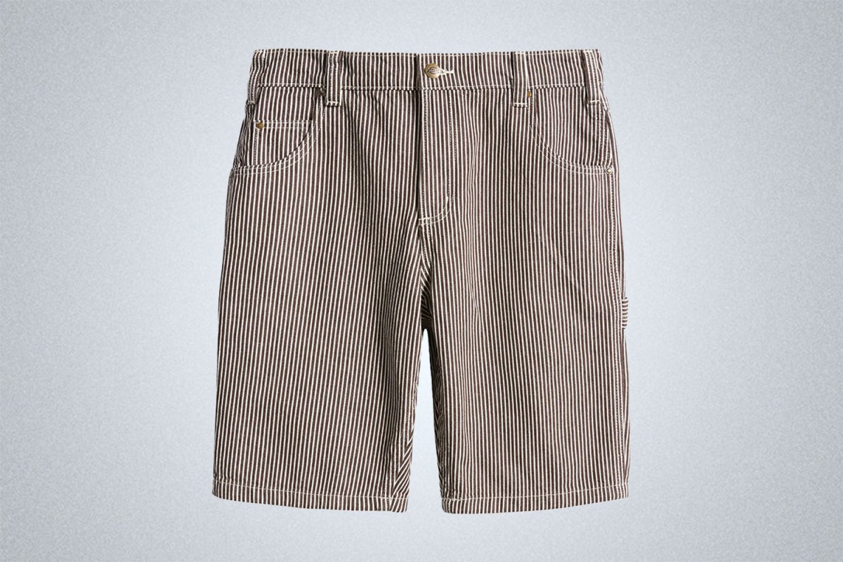 Dickies Hickory Stripe Cotton Canvas Carpenters Shorts