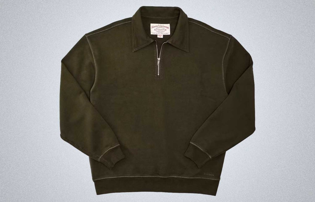 Filson Cotton Terry 12. oz Quarter Zip Sweatshirt