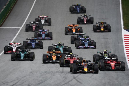 Start of the Formula 1 Austrian Grand Prix at Red Bull Ring in Spielberg, Austria