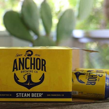 cans of Anchor Steam beer